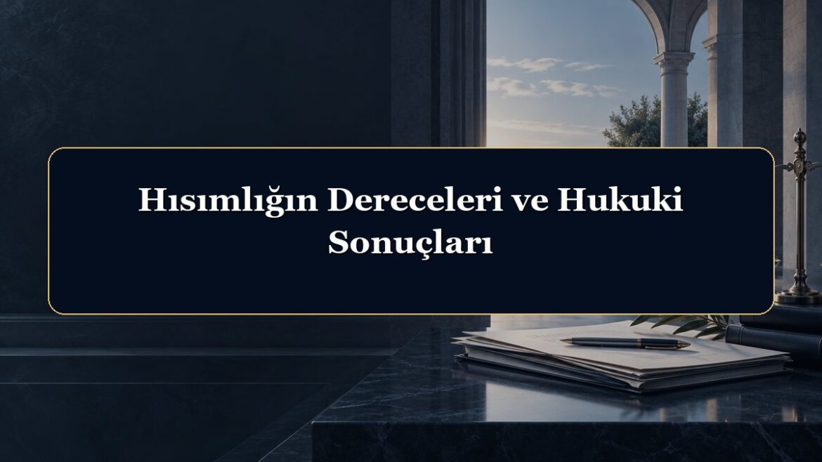 Hısımlığın Dereceleri ve Hukuki Sonuçları