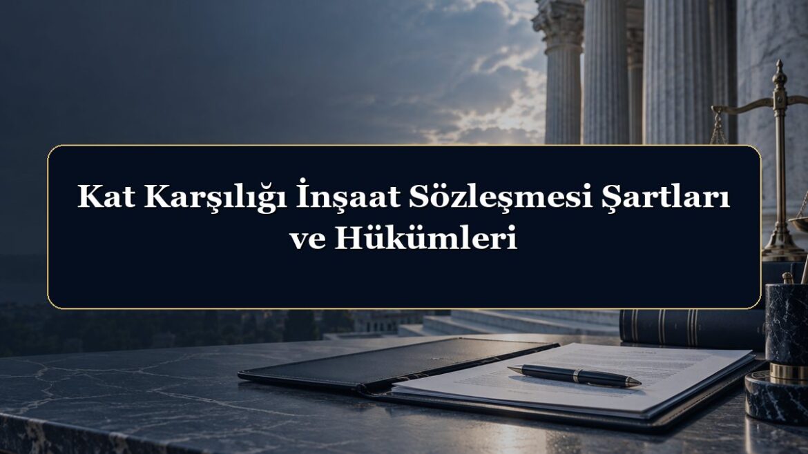 Kat Karşılığı İnşaat Sözleşmesi Şartları ve Hükümleri