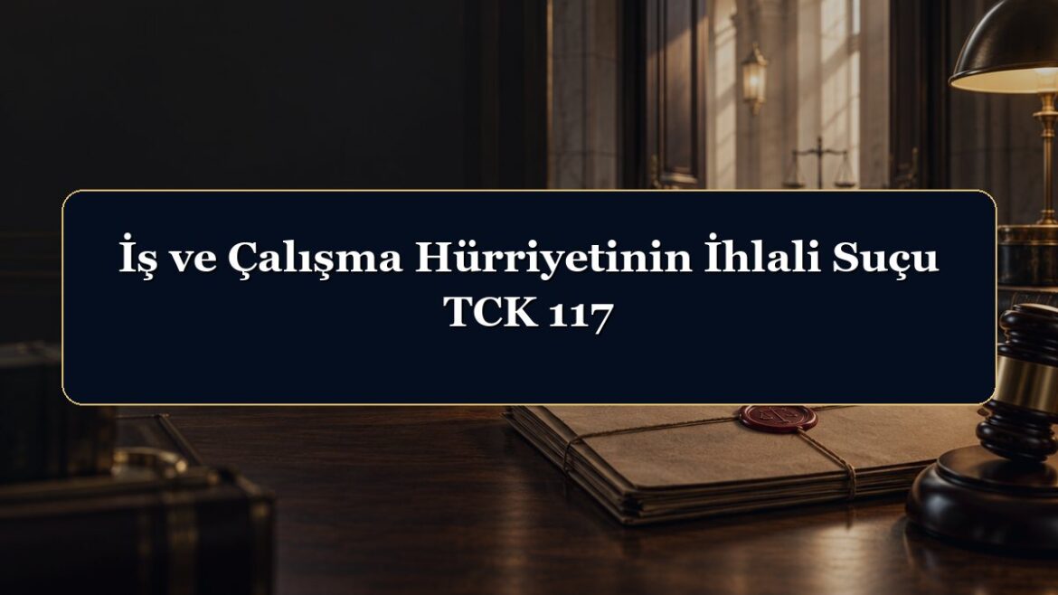 İş ve Çalışma Hürriyetinin İhlali Suçu TCK 117