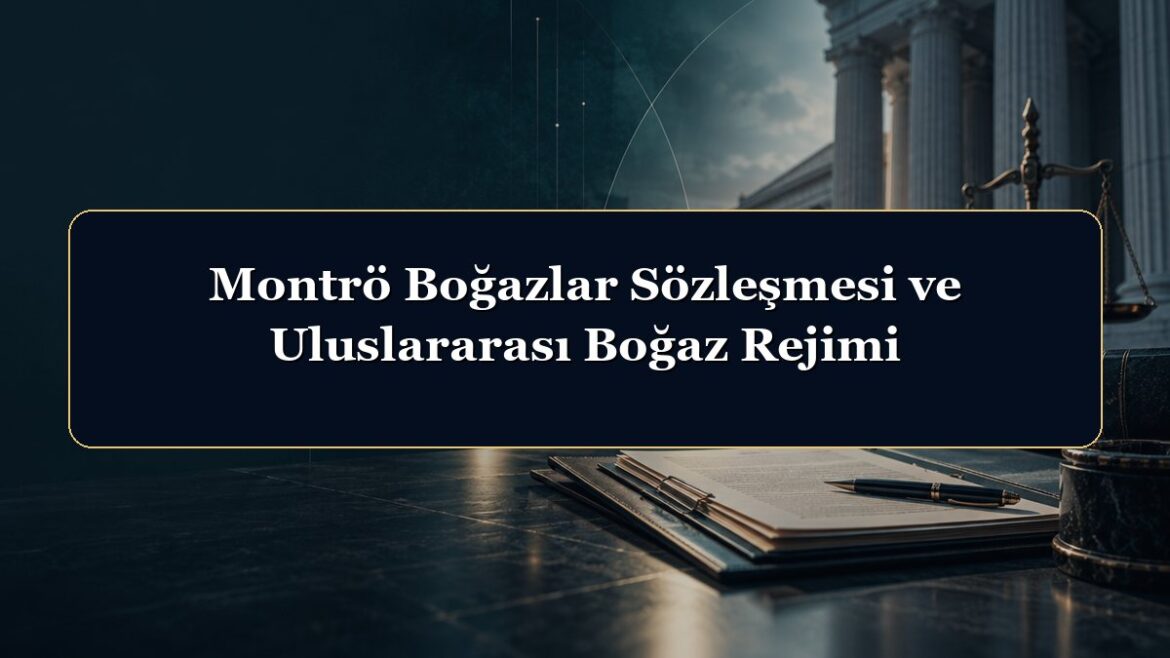 Montrö Boğazlar Sözleşmesi ve Uluslararası Boğaz Rejimi