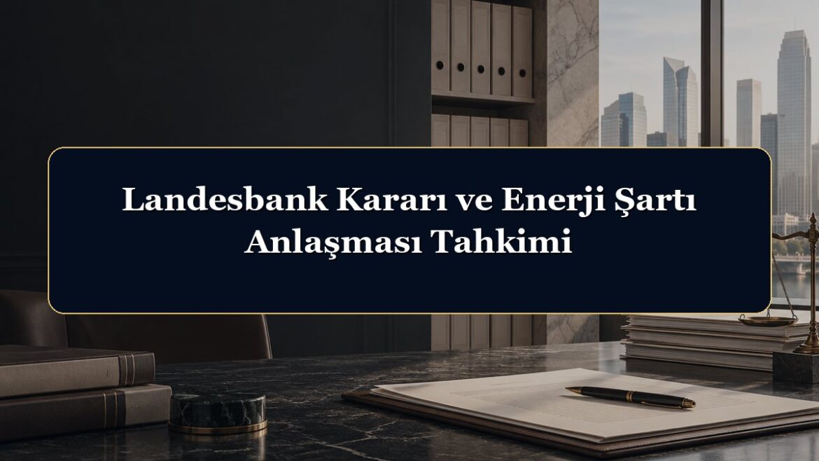 Landesbank Kararı ve Enerji Şartı Anlaşması Tahkimi
