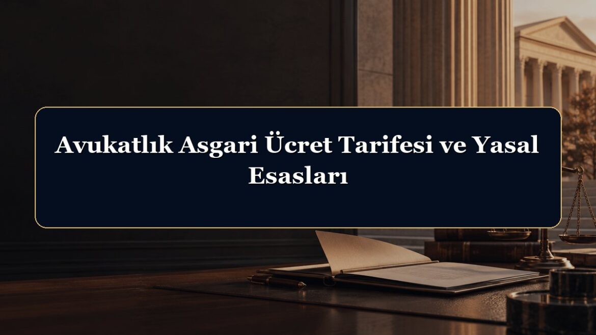 Avukatlık Asgari Ücret Tarifesi ve Yasal Esasları
