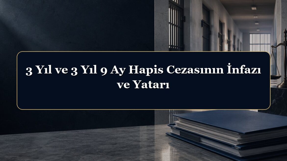 3 Yıl ve 3 Yıl 9 Ay Hapis Cezasının İnfazı ve Yatarı