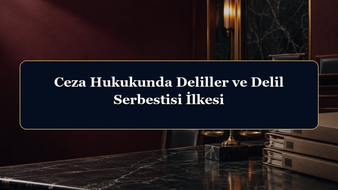 Ceza Hukukunda Deliller ve Delil Serbestisi İlkesi