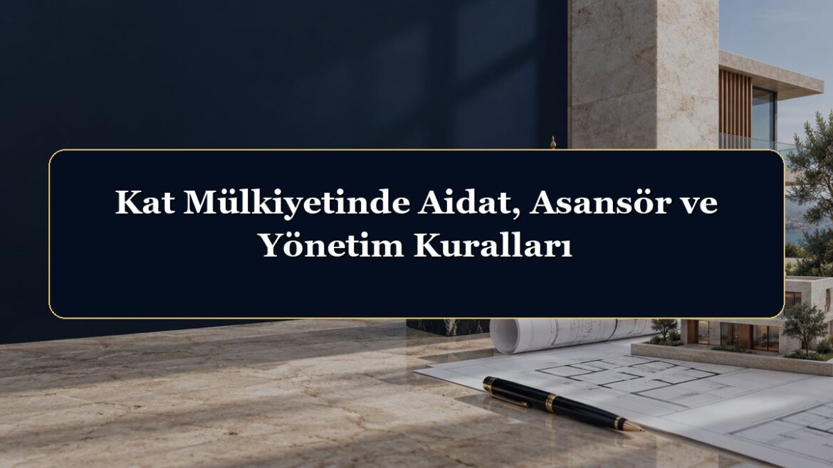 Kat Mülkiyetinde Aidat, Asansör ve Yönetim Kuralları