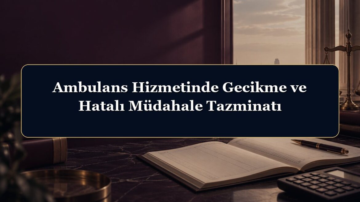 Ambulans Hizmetinde Gecikme ve Hatalı Müdahale Tazminatı