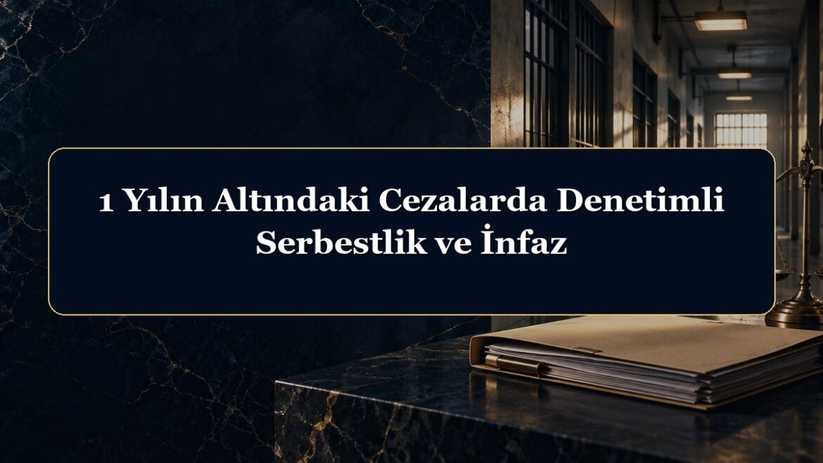 1 Yılın Altındaki Cezalarda Denetimli Serbestlik ve İnfaz