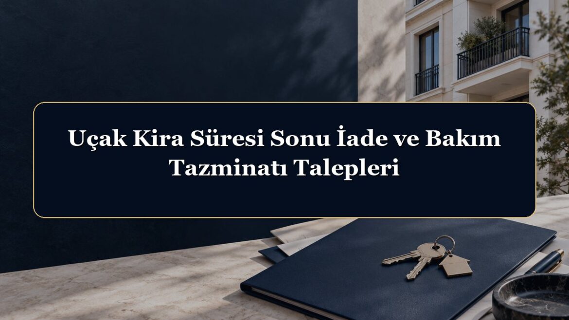 Uçak Kira Süresi Sonu İade ve Bakım Tazminatı Talepleri