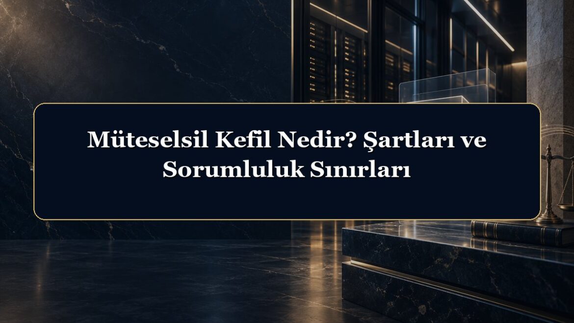 Müteselsil Kefil Nedir? Şartları ve Sorumluluk Sınırları