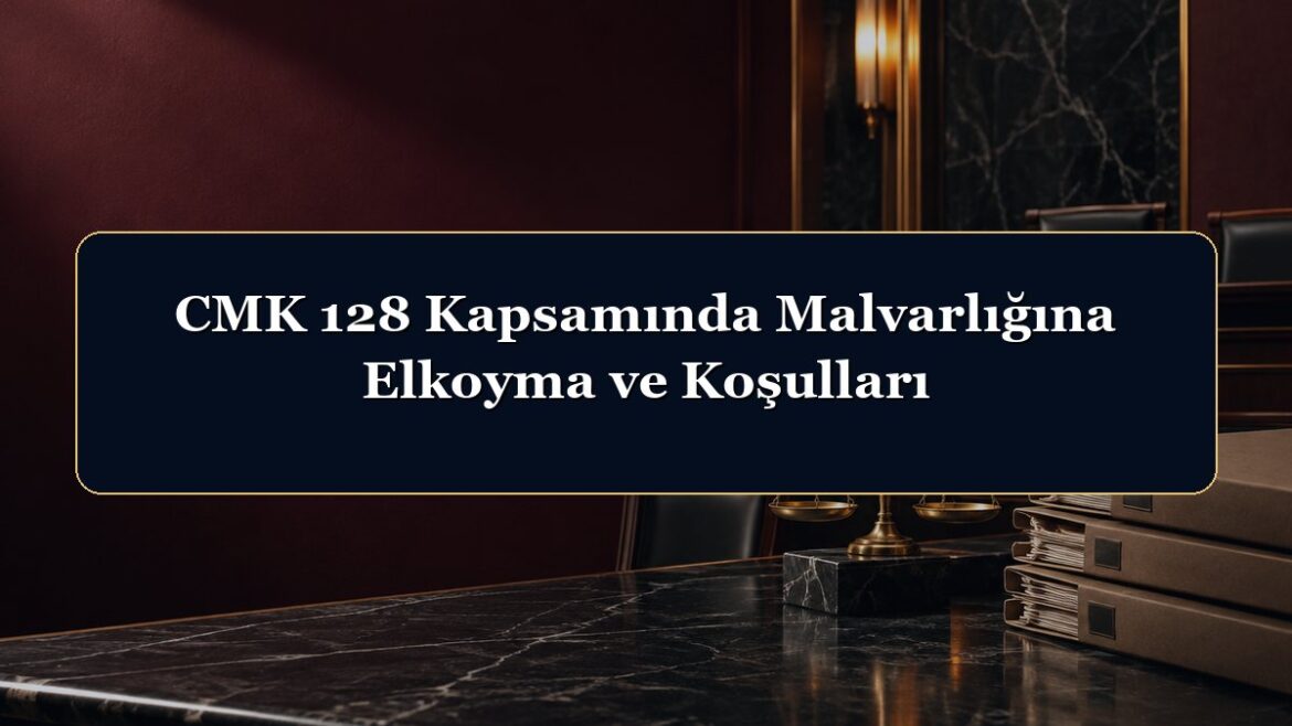 CMK 128 Kapsamında Malvarlığına Elkoyma ve Koşulları