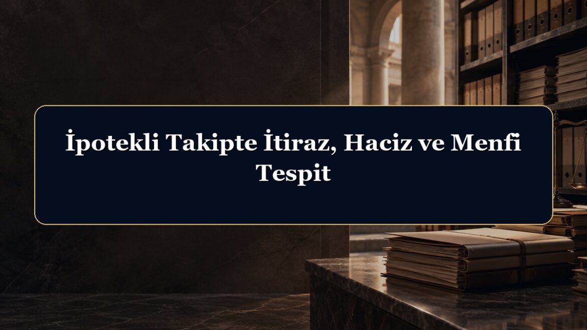 İpotekli Takipte İtiraz, Haciz ve Menfi Tespit