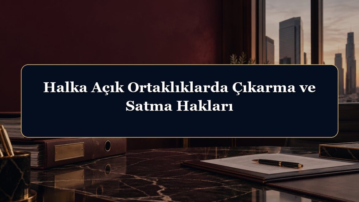 Halka Açık Ortaklıklarda Çıkarma ve Satma Hakları
