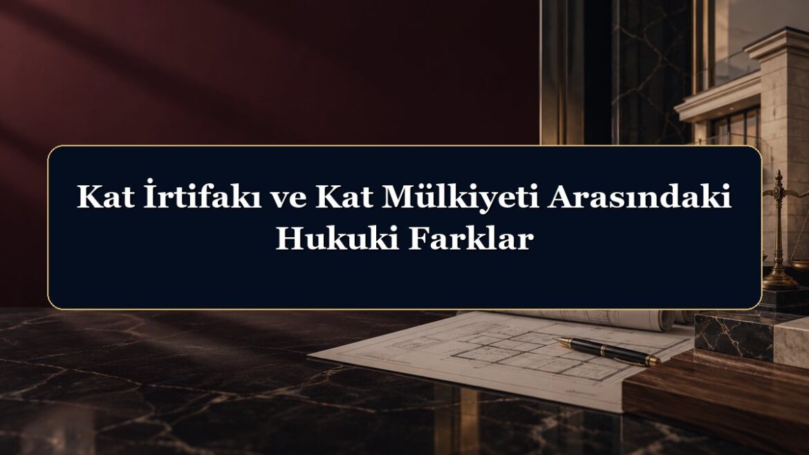 Kat İrtifakı ve Kat Mülkiyeti Arasındaki Hukuki Farklar