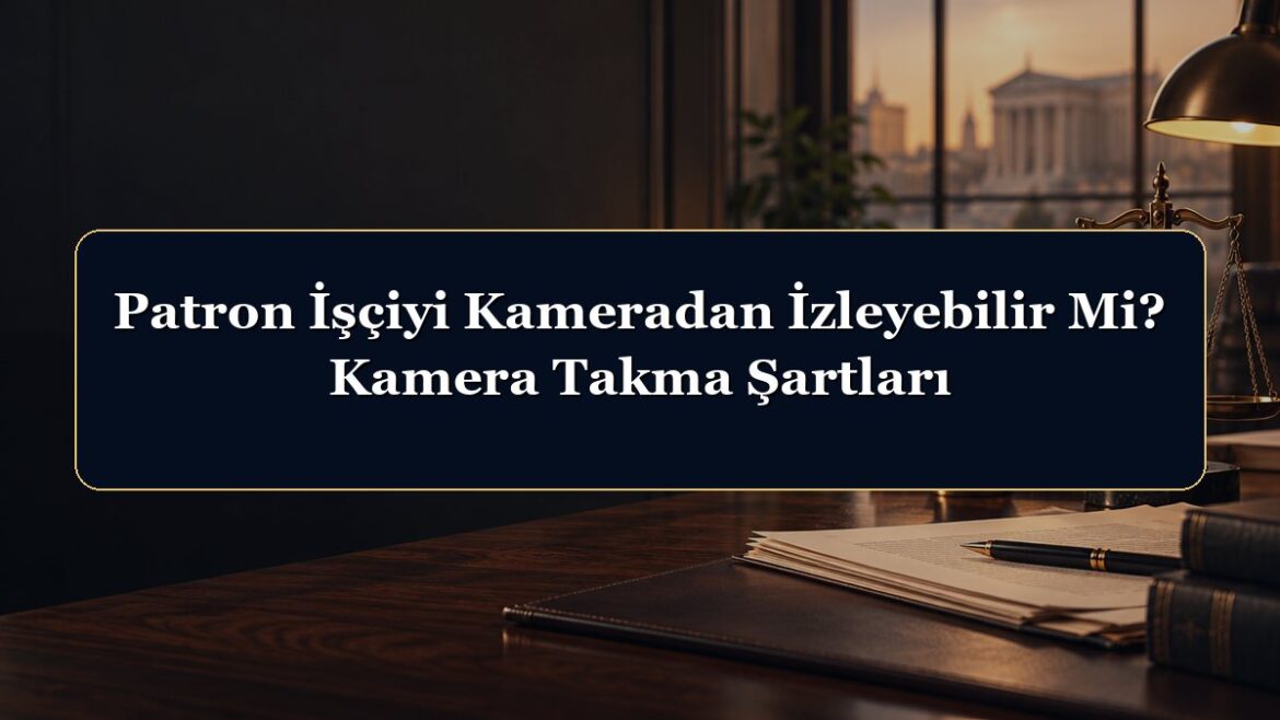 Patron İşçiyi Kameradan İzleyebilir Mi? Kamera Takma Şartları