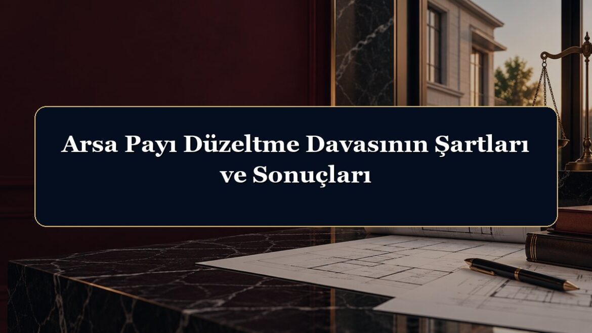 Arsa Payı Düzeltme Davasının Şartları ve Sonuçları