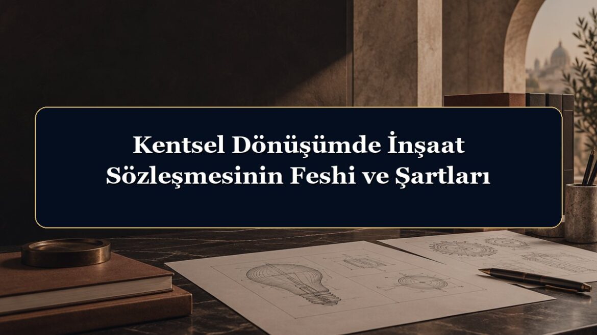 Kentsel Dönüşümde İnşaat Sözleşmesinin Feshi ve Şartları