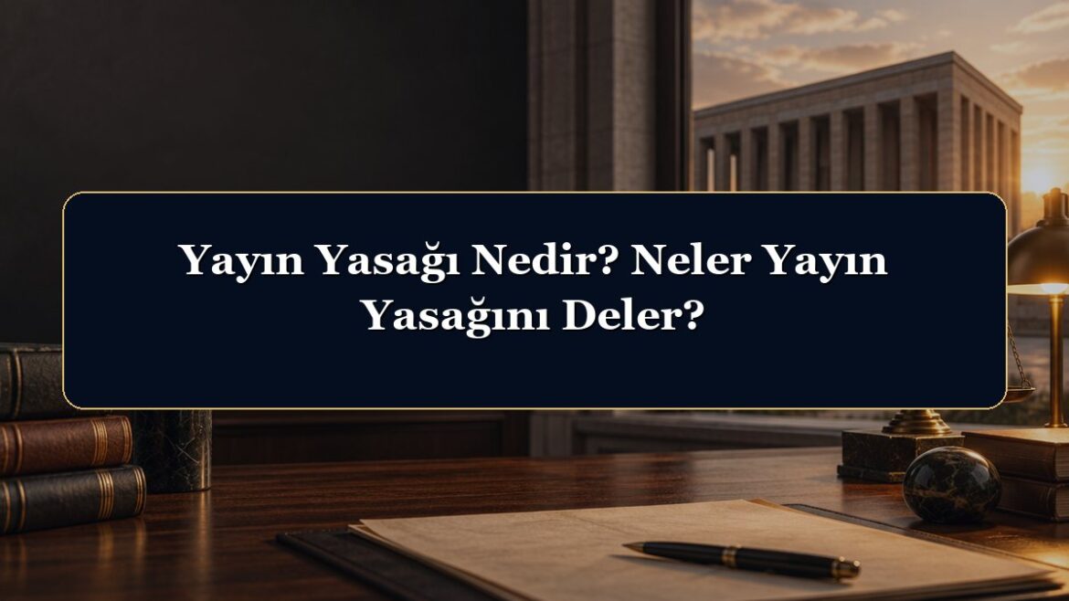 Yayın Yasağı Nedir? Neler Yayın Yasağını Deler?