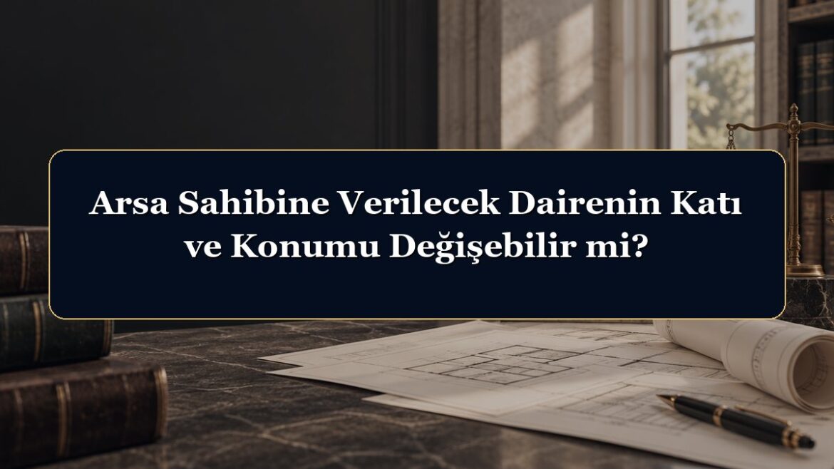Arsa Sahibine Verilecek Dairenin Katı ve Konumu Değişebilir mi?