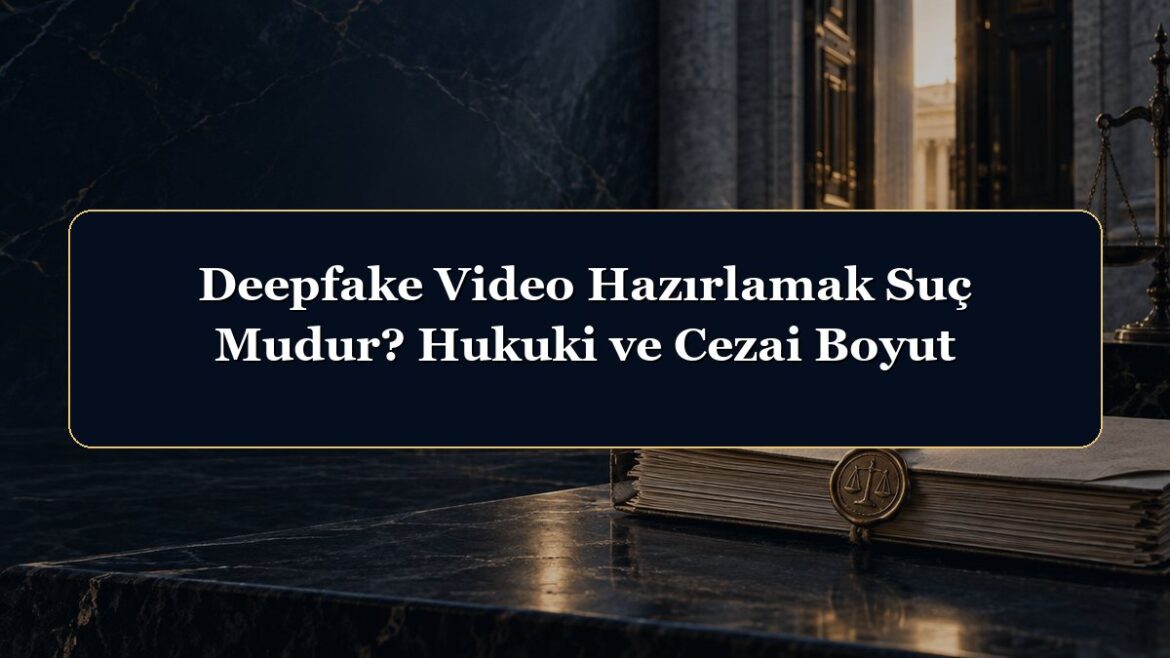 Deepfake Video Hazırlamak Suç Mudur? Hukuki ve Cezai Boyut