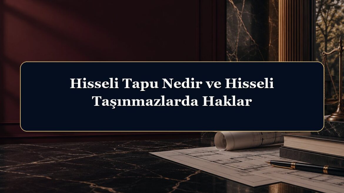 Hisseli Tapu Nedir ve Hisseli Taşınmazlarda Haklar