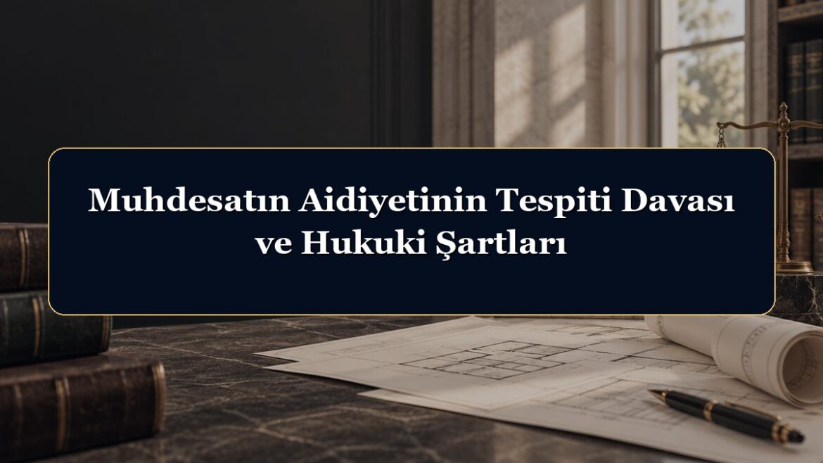 Muhdesatın Aidiyetinin Tespiti Davası ve Hukuki Şartları