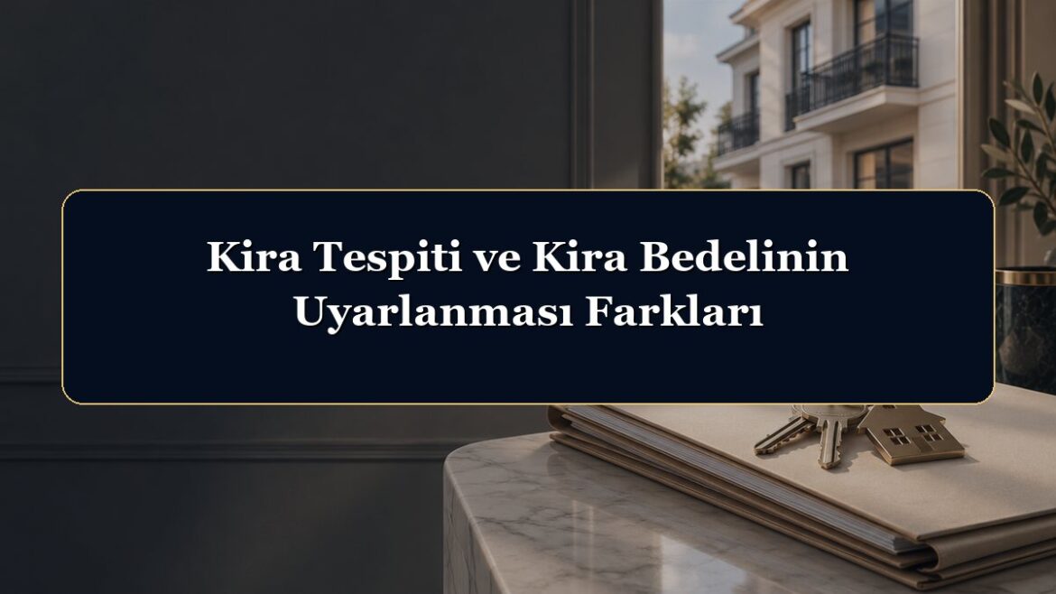 Kira Tespiti ve Kira Bedelinin Uyarlanması Farkları