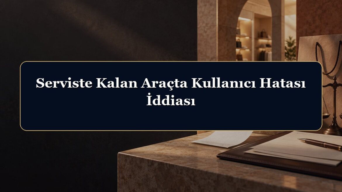 Serviste Kalan Araçta Kullanıcı Hatası İddiası