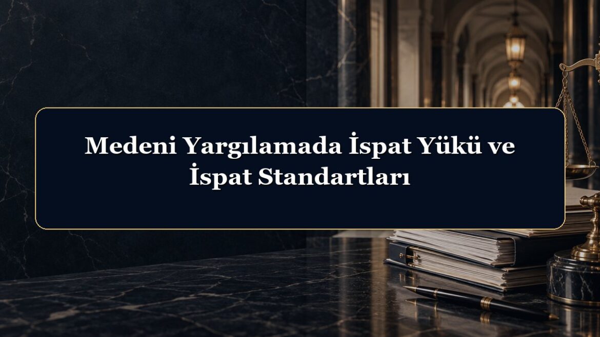 Medeni Yargılamada İspat Yükü ve İspat Standartları