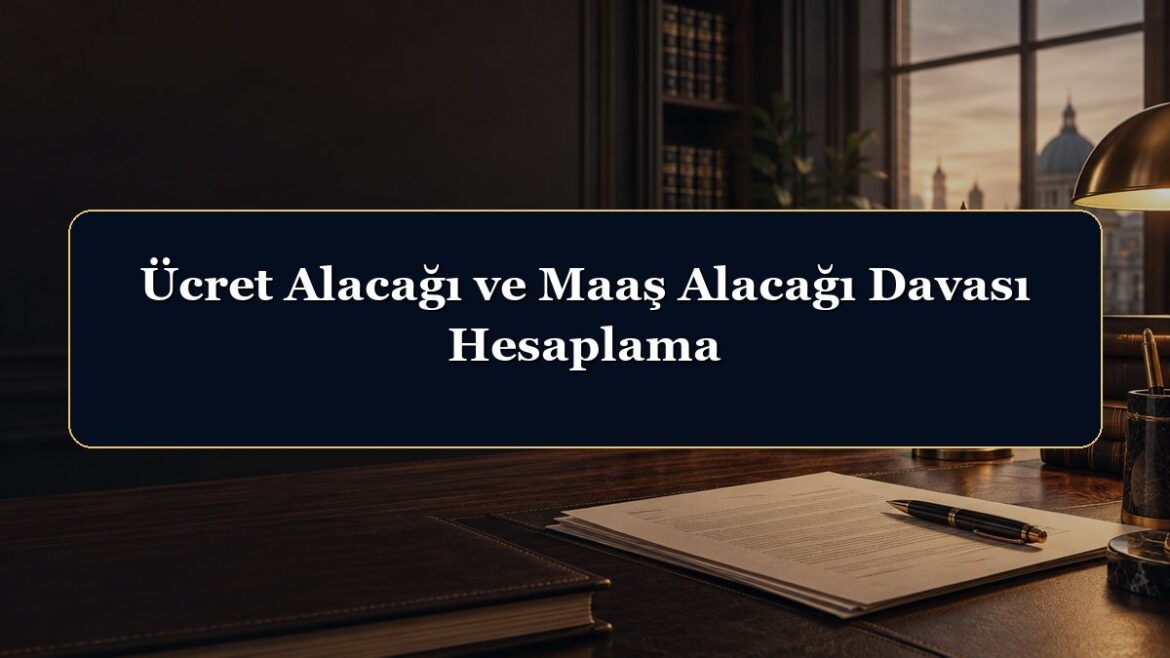 Ücret Alacağı ve Maaş Alacağı Davası Hesaplama
