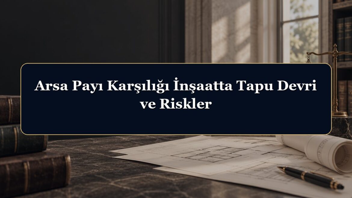 Arsa Payı Karşılığı İnşaatta Tapu Devri ve Riskler