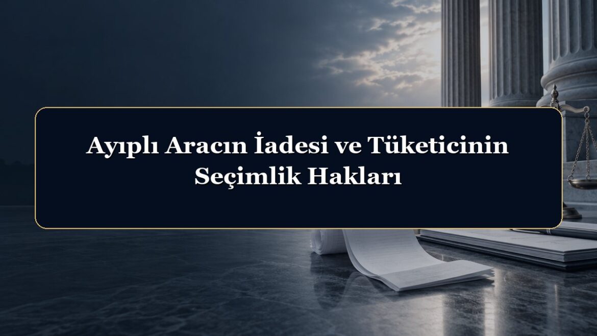 Ayıplı Aracın İadesi ve Tüketicinin Seçimlik Hakları