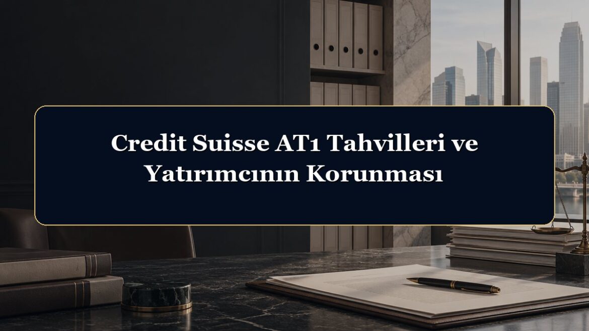 Credit Suisse AT1 Tahvilleri ve Yatırımcının Korunması