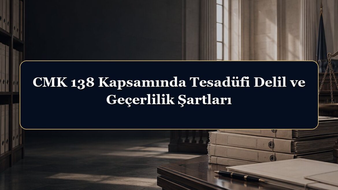 CMK 138 Kapsamında Tesadüfi Delil ve Geçerlilik Şartları