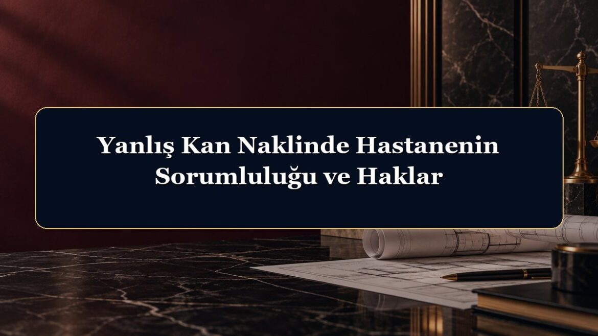 Yanlış Kan Naklinde Hastanenin Sorumluluğu ve Haklar