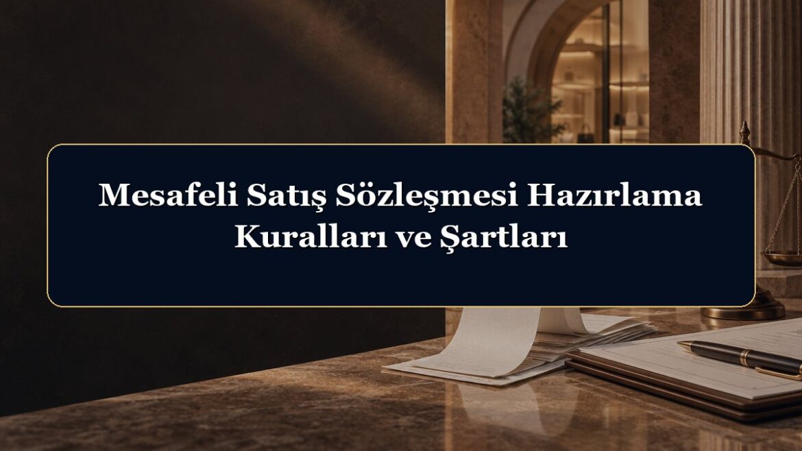Mesafeli Satış Sözleşmesi Hazırlama Kuralları ve Şartları