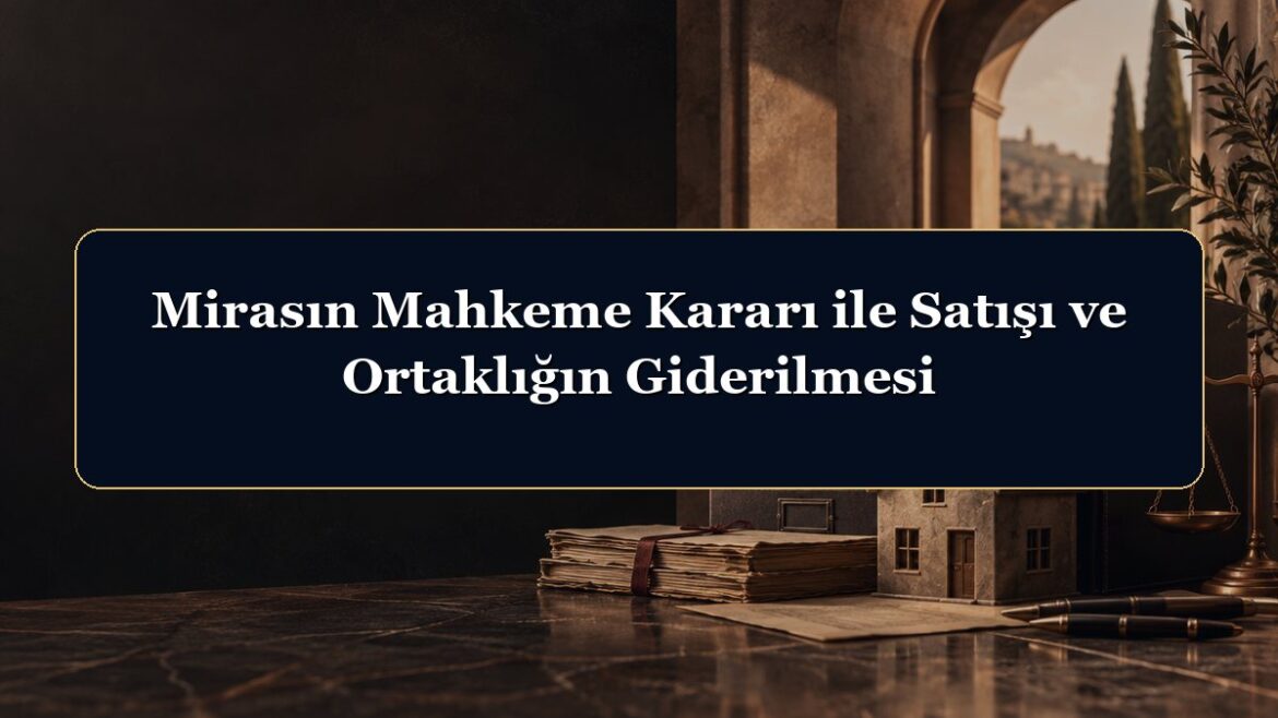 Mirasın Mahkeme Kararı ile Satışı ve Ortaklığın Giderilmesi