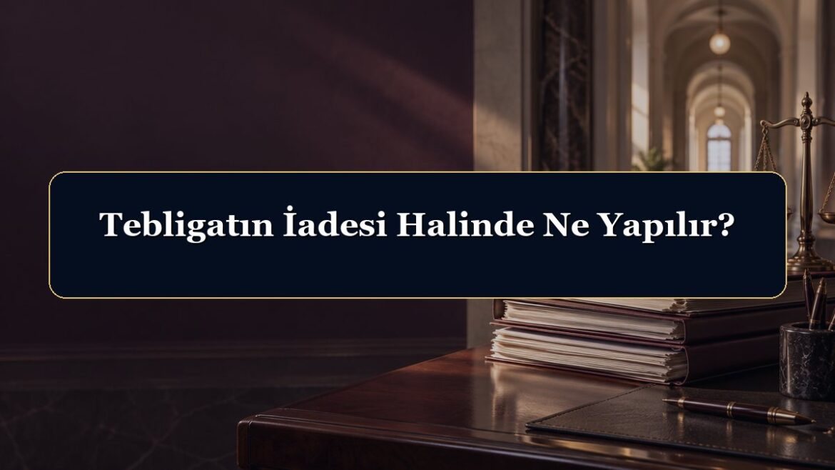 Tebligatın İadesi Halinde Ne Yapılır?