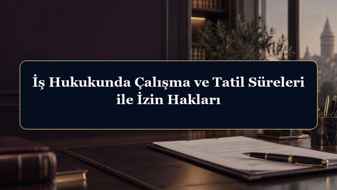 İş Hukukunda Çalışma ve Tatil Süreleri ile İzin Hakları