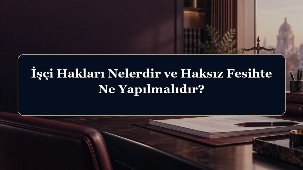 İşçi Hakları Nelerdir ve Haksız Fesihte Ne Yapılmalıdır?