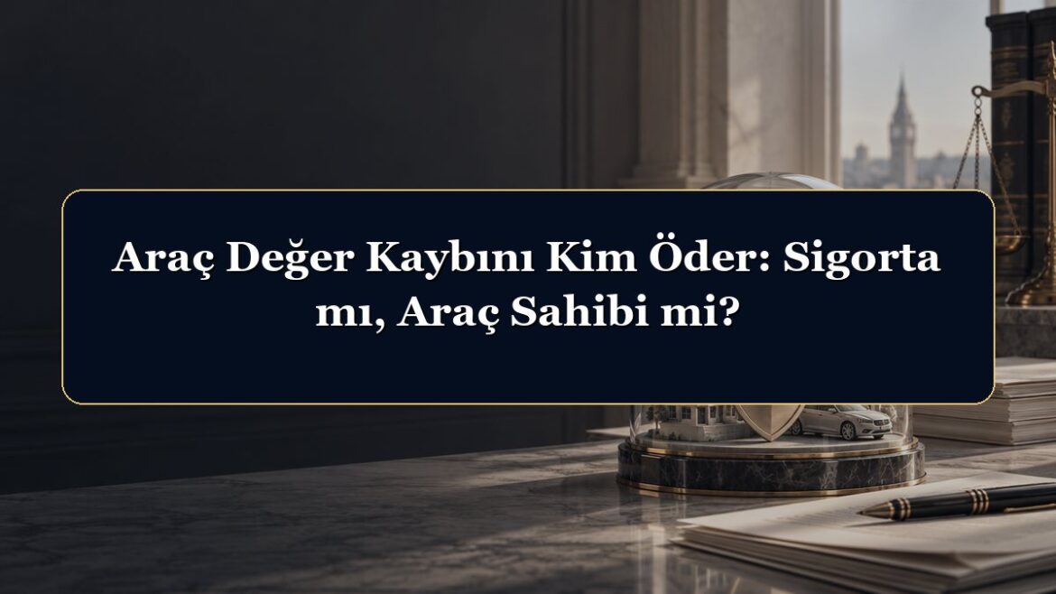 Araç Değer Kaybını Kim Öder: Sigorta mı, Araç Sahibi mi?