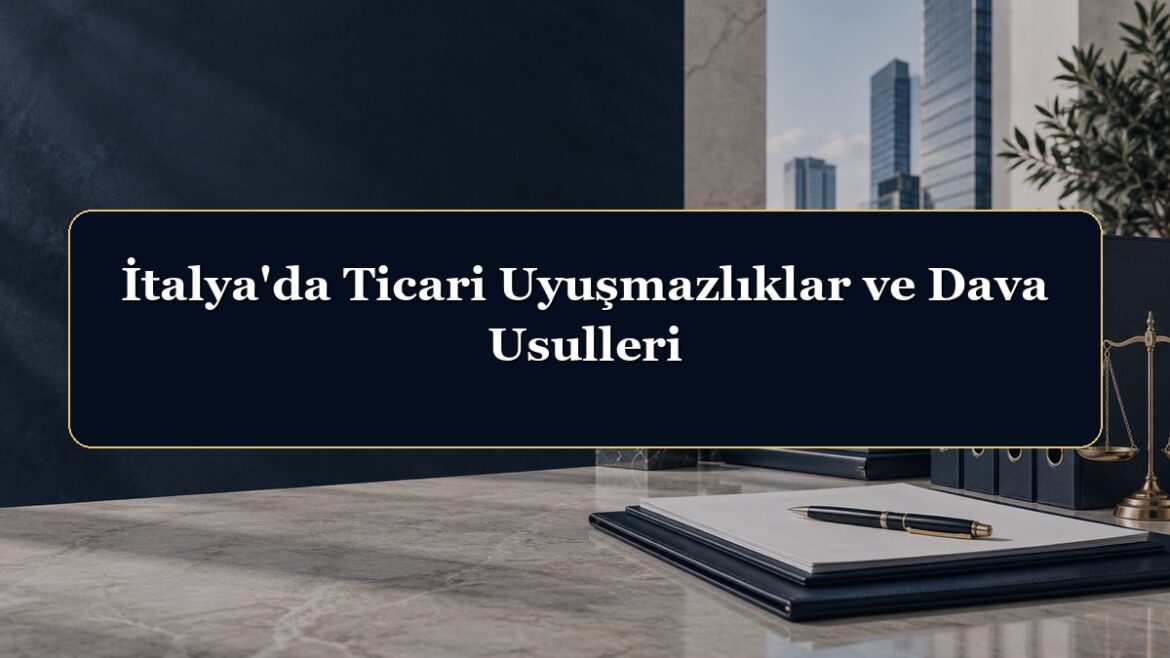 İtalya'da Ticari Uyuşmazlıklar ve Dava Usulleri