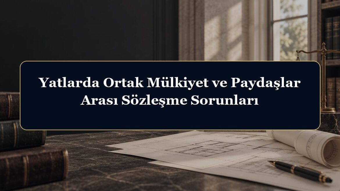 Yatlarda Ortak Mülkiyet ve Paydaşlar Arası Sözleşme Sorunları