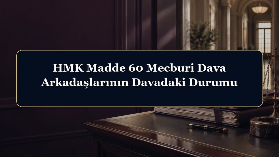 HMK Madde 60 Mecburi Dava Arkadaşlarının Davadaki Durumu