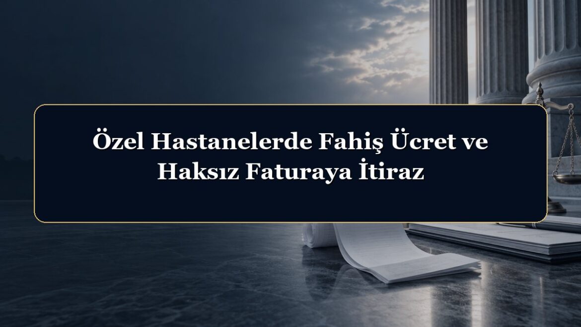 Özel Hastanelerde Fahiş Ücret ve Haksız Faturaya İtiraz