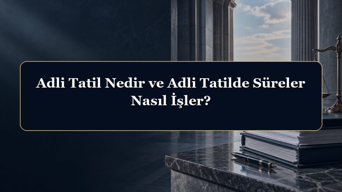 Adli Tatil Nedir ve Adli Tatilde Süreler Nasıl İşler?