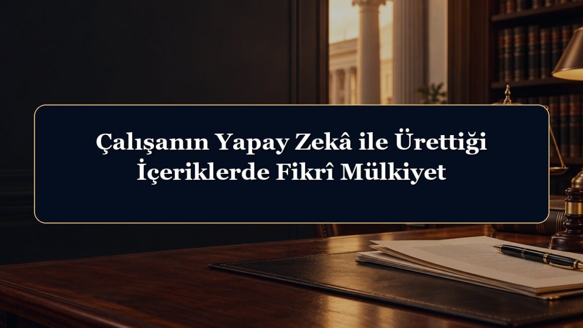 Çalışanın Yapay Zekâ ile Ürettiği İçeriklerde Fikrî Mülkiyet