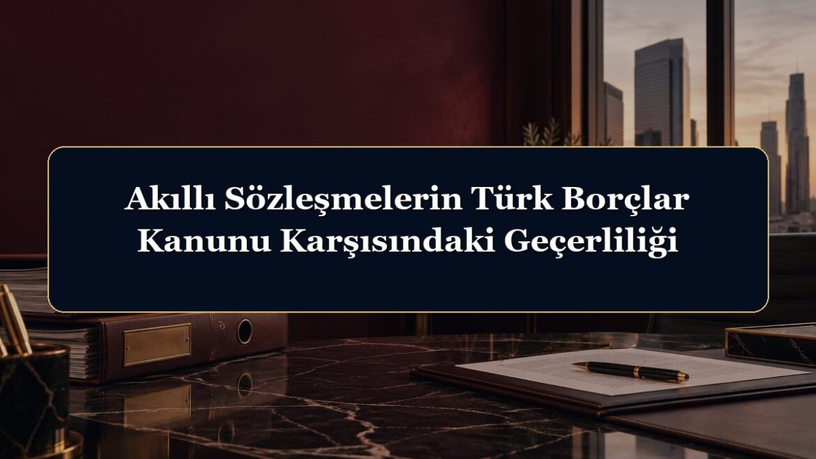 Akıllı Sözleşmelerin Türk Borçlar Kanunu Karşısındaki Geçerliliği