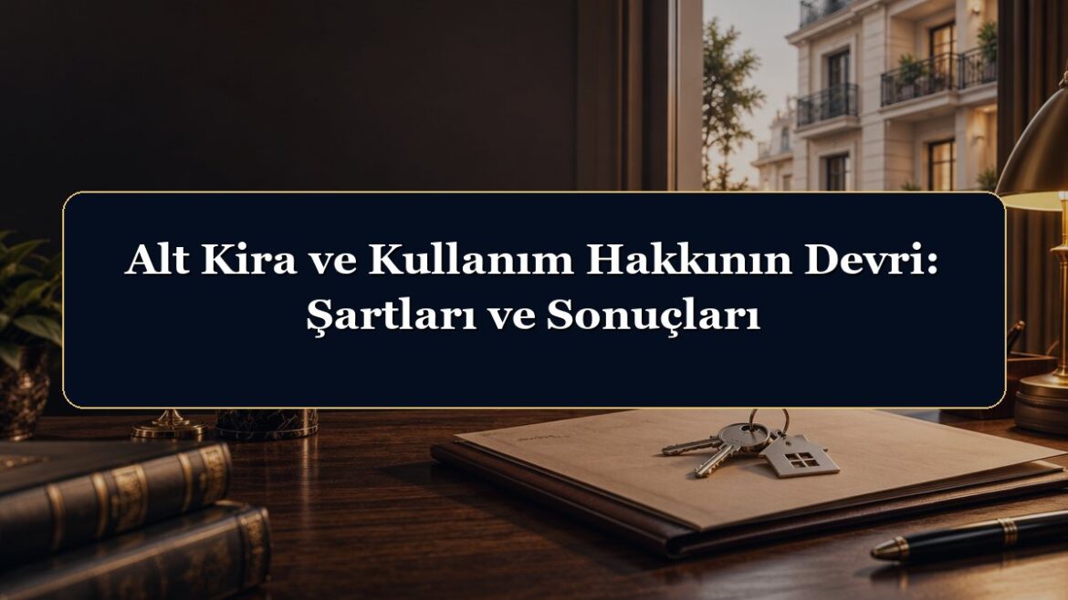 Alt Kira ve Kullanım Hakkının Devri: Şartları ve Sonuçları