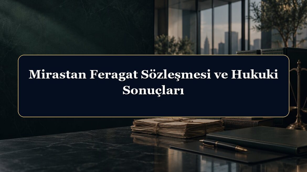 Mirastan Feragat Sözleşmesi ve Hukuki Sonuçları