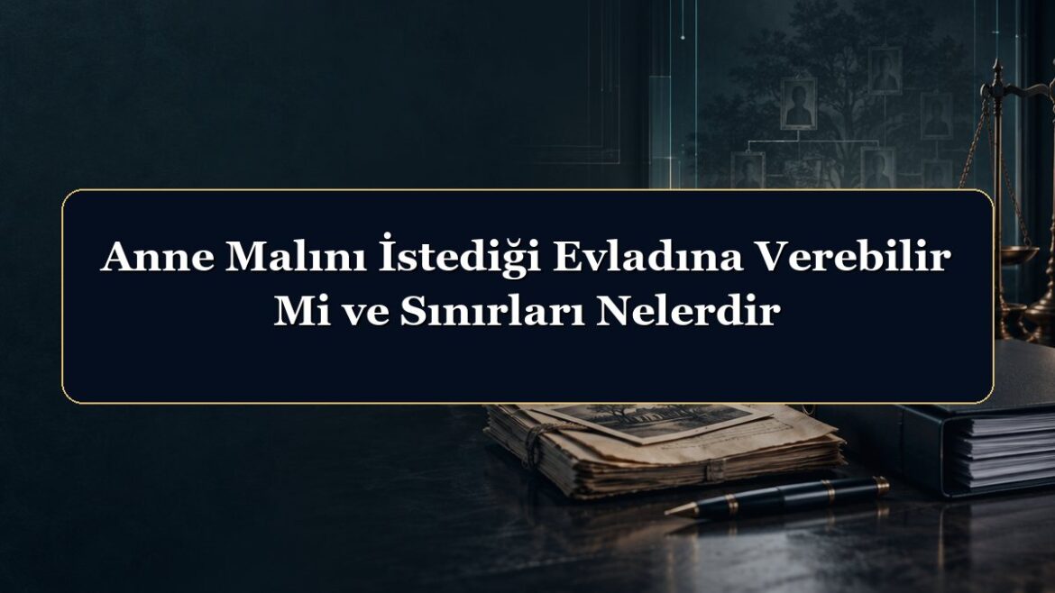 Anne Malını İstediği Evladına Verebilir Mi ve Sınırları Nelerdir